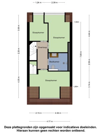 Floorplan - Texelsestraat 73C, 3083 PT Rotterdam