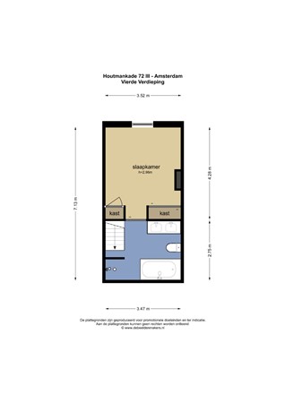 Floorplan - Houtmankade 72-3, 1013 MZ Amsterdam