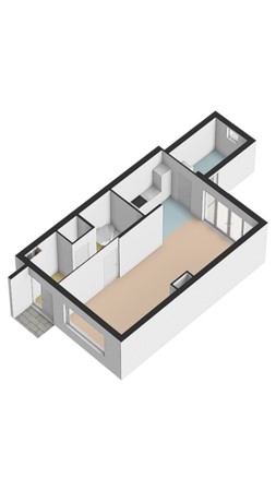 Tuinstraat 58, 3732 VM De Bilt - Tuinstraat 58 Begane grond 3D.jpg