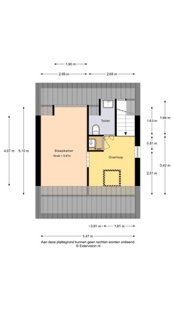 Snoeksloot 131, 3993 HK Houten - Snoeksloot 131 Eerste verdiieping.jpg