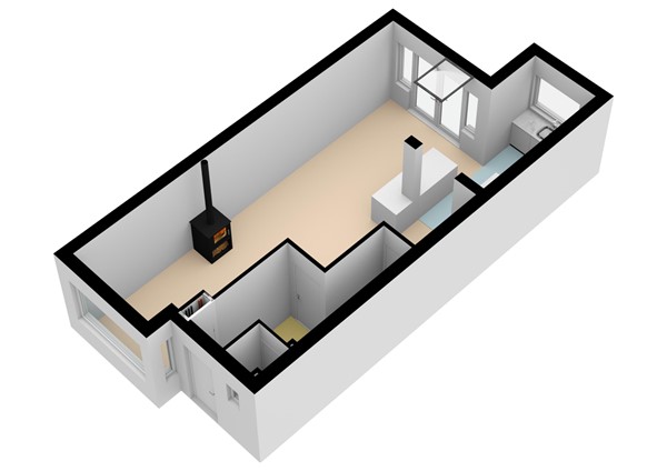 Pluvierenlaan 5, 3721 RA Bilthoven - Pluvierenlaan 5 Begane grond 3D.jpg
