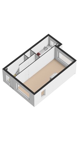 Leyenseweg 31, 3721 BB Bilthoven -  Leyenseweg 31 Begane grond 3D.jpg