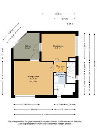 Bovenkruier 60, 3738 WD Maartensdijk - Tweede verdieping - 2D.jpg