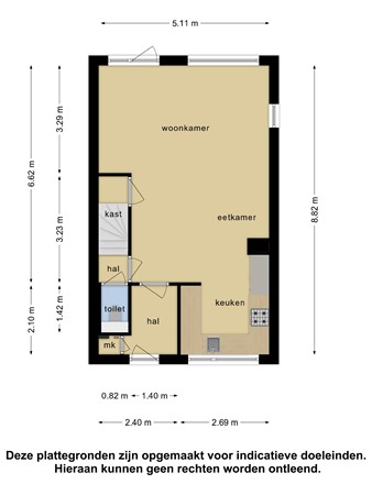 Floorplan - Beekenstein 99, 3328 ZE Dordrecht