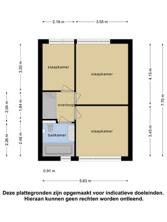Floorplan - Gouwestraat 28, 2987 CD Ridderkerk