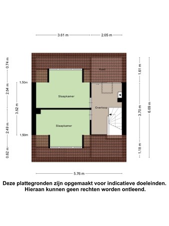 Floorplan - Bernhard Zweersstraat 18, 2983 BB Ridderkerk