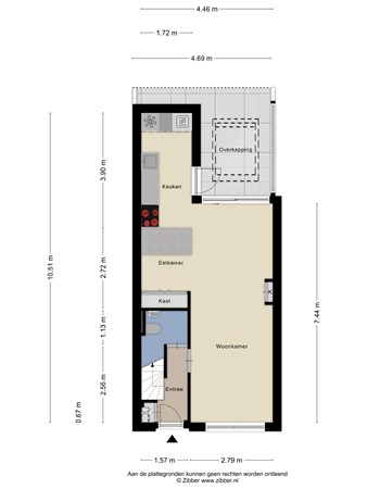 Floorplan - Gerard Leeustraat 9, 2802 RZ Gouda