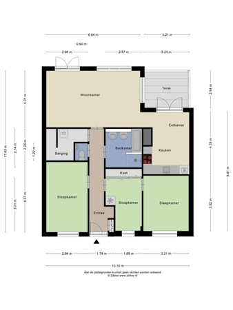 Floorplan - Avenue Carré 217, 2994 EC Barendrecht