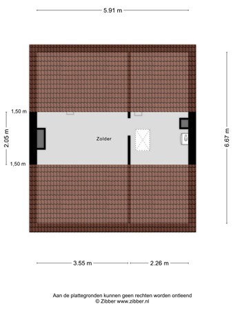 Floorplan - Albertine Agneslaan 13, 3136 CA Vlaardingen