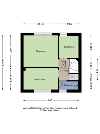 Floorplan - Reigerstraat 29, 3312 HK Dordrecht