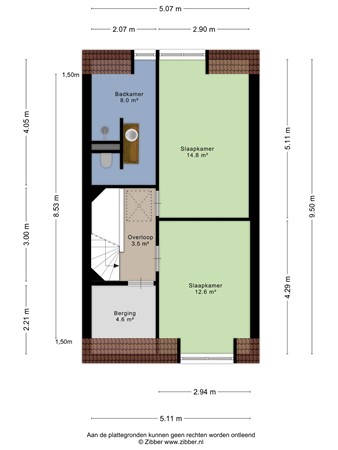 Floorplan - Ringdijk 38A, 2981 EW Ridderkerk