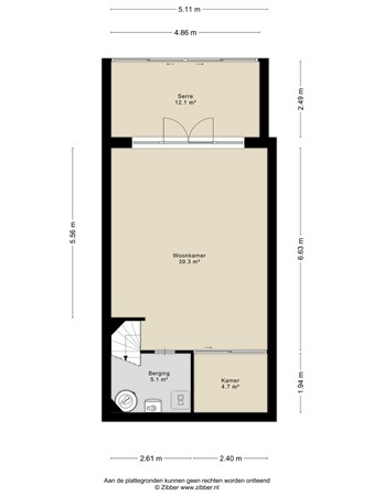 Floorplan - Ringdijk 38A, 2981 EW Ridderkerk