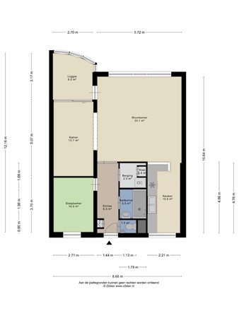 Floorplan - Mariniersweg 355, 3011 NM Rotterdam