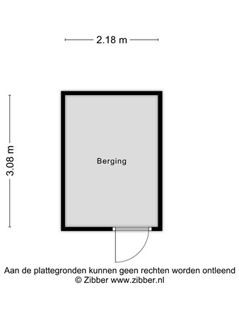 Floorplan - Schutterstraat 12, 3331 TX Zwijndrecht