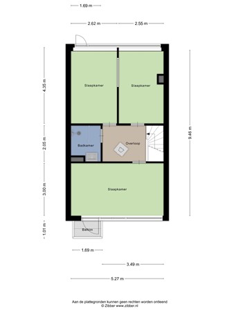 Floorplan - Bierens de Haanweg 107, 3076 DB Rotterdam