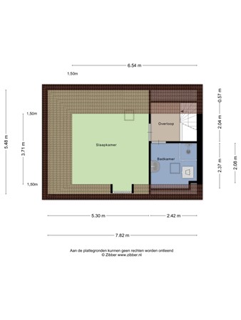Floorplan - Volmarijnstraat 85A, 3021 XL Rotterdam