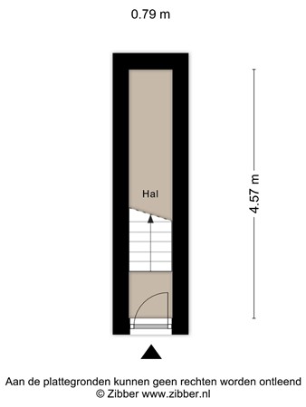 Floorplan - Volmarijnstraat 85A, 3021 XL Rotterdam