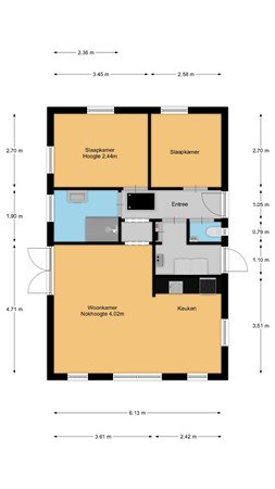 Floorplan - Oude Garderenseweg 18-19, 3881 PR Putten