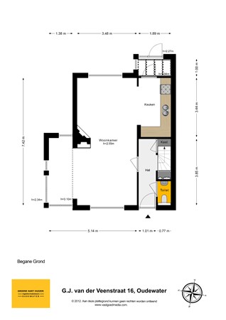 G.J. Van Der Veenstraat 16, 3421 CB Oudewater - Begane grond - 2D.jpg