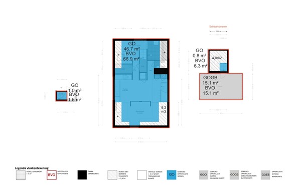 Floorplan - Ruysdaelkade 77-4, 1072 AL Amsterdam