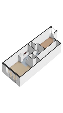 Floorplan - Tuinstraat 244, 1015 PK Amsterdam