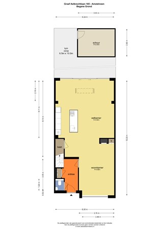 Floorplan - Graaf Aelbrechtlaan 165, 1181 SV Amstelveen