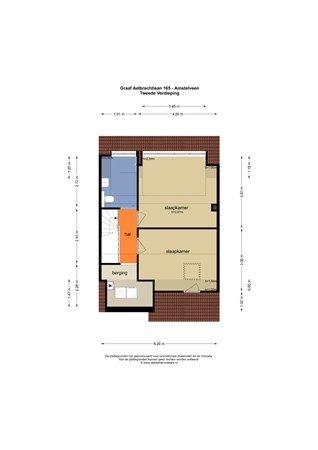 Floorplan - Graaf Aelbrechtlaan 165, 1181 SV Amstelveen