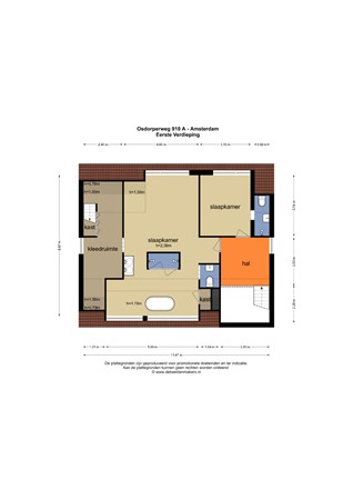 Floorplan - Osdorperweg 910A, 1067 TD Amsterdam