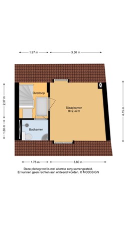 Floorplan - Damstraat 4RD, 2011 HA Haarlem