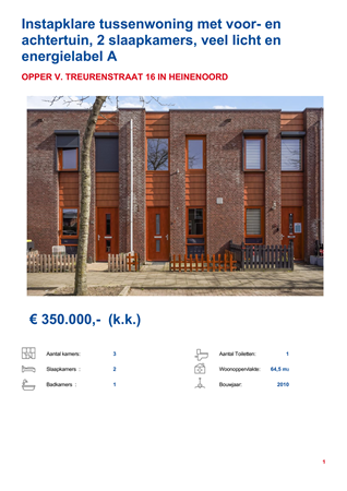 Brochure preview - Brochure Opper van Treurenstraat 16 in Heinenoord.pdf