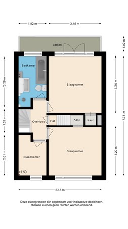 Floorplan - Zonnebloemstraat 44, 2014 VZ Haarlem