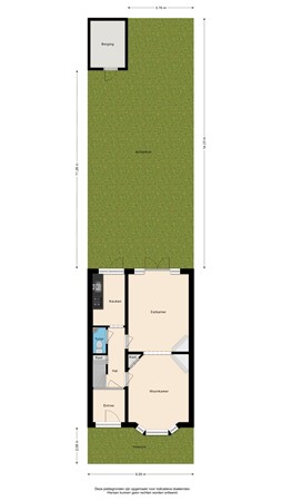 Floorplan - Zonnebloemstraat 44, 2014 VZ Haarlem