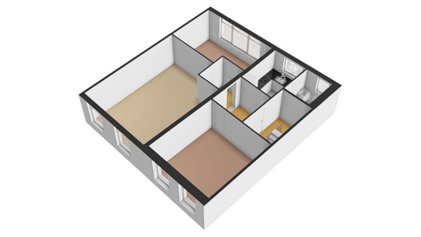 Floorplan - Hoogstraat 144, 3131 BR Vlaardingen