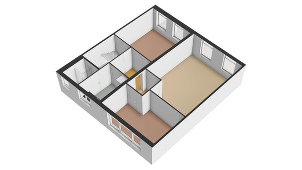 Floorplan - Hoogstraat 144, 3131 BR Vlaardingen