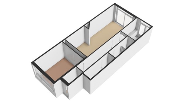Floorplan - Lange Nieuwstraat 27A, 3111 AC Schiedam