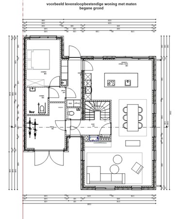 Heistraat - kavel 25, 6028 RE Gastel - Voorbeeld levensloopbestendige woning begane grond met maten.jpg