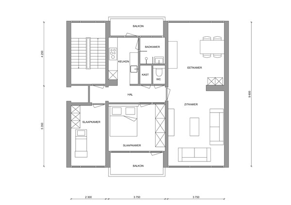 Utrechtsestraat 39, 6021 EZ Budel - Utrechtsestraat 39 plattegrond.jpg