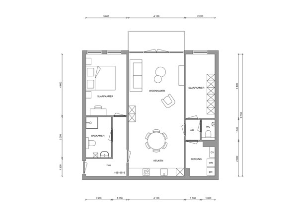 Nieuwstraat 24B, 6021 HS Budel - Nieuwstraat 24B plattegrond.jpg