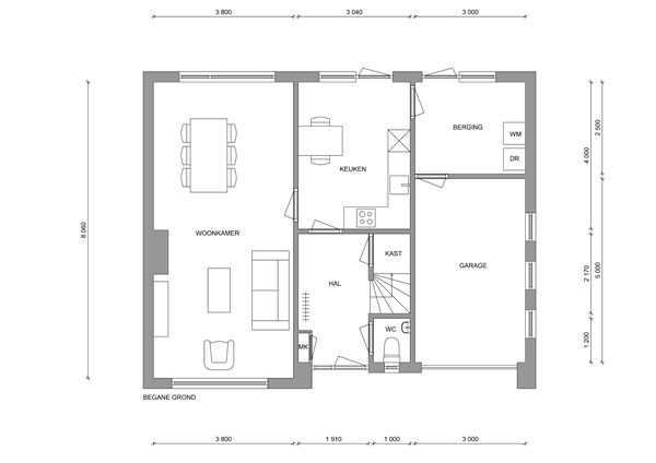 Meidoornstraat 2, 6021 AZ Budel - Meidoornstraat 2 begane grond.jpg