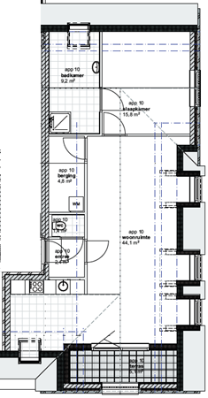 Pater Ullingsstraat 1L, 6023 AM Budel-Schoot - Plattegrond appartement 10.png