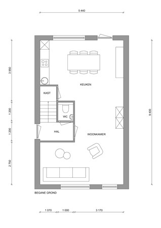 Antoon Meurkensstraat 2C, 6021 LC Budel - Antoon Meurkensstraat 2c begane grond.jpg