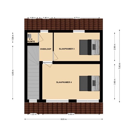 Floorplan - Streeperstraat 13-13 A, 6371 GK Landgraaf
