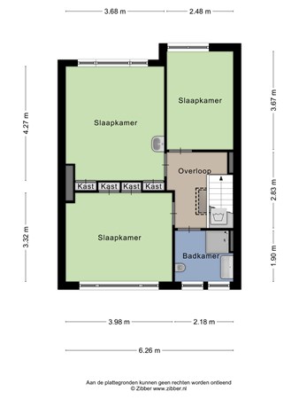 Oppenheimstraat 26a, 9714 ER Groningen - 344464_2D_Tweede_verdieping_Oppenheimstraat_26a_Groningen.jpg