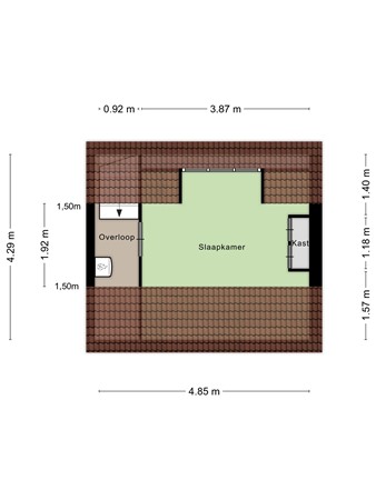 Van Speykstraat 46B, 9726 BN Groningen - 457452_2D_Zolder_Van_Speykstraat_46_b_Groningen_03.jpg