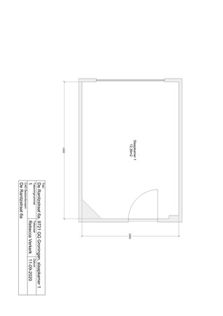 De Ranitzstraat 6Ak1, 9721 GH Groningen - De Ranitzstraat 6a plattegrond slaapkamer 1-1.jpg