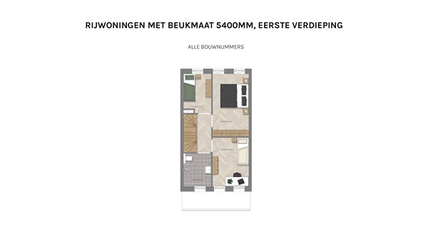 Floorplan - Brandrood Bouwnummer 5, 9613 DL Meerstad