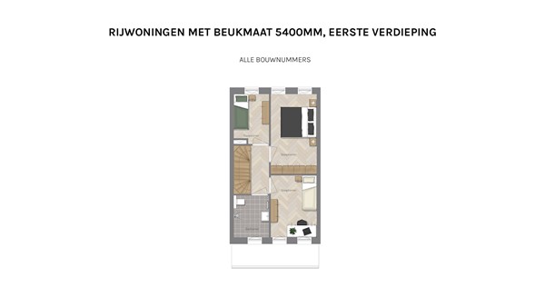 Floorplan - Brandrood Bouwnummer 10, 9613 DL Meerstad