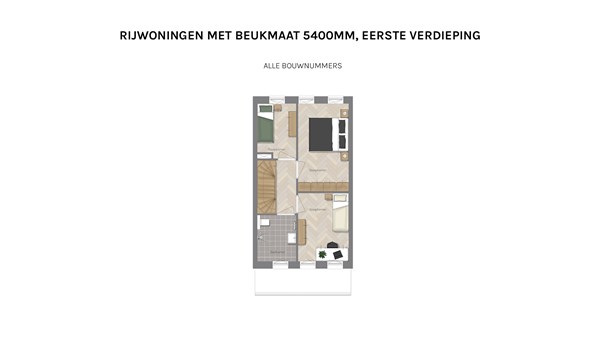 Floorplan - Brandrood Bouwnummer 11, 9613 DL Meerstad