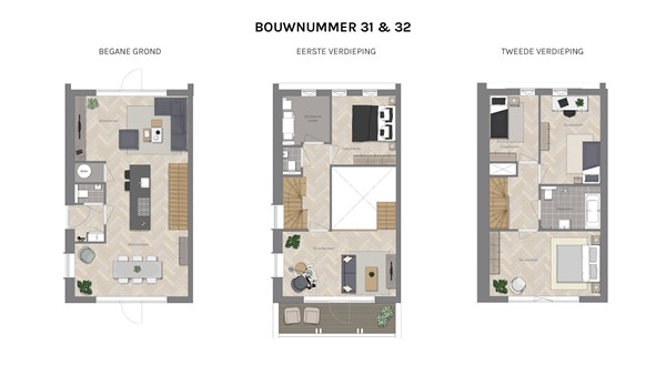 Floorplan - Witrik Bouwnummer 31, 9613 DK Meerstad