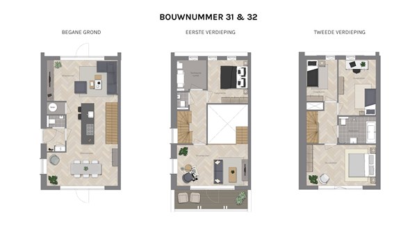 Floorplan - Witrik Bouwnummer 32, 9613 DK Meerstad